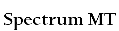 Spectrum MT Font Image