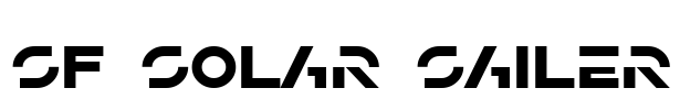 SF Solar Sailer Font Image