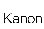 Kanon Font Image