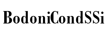 BodoniCondSSi