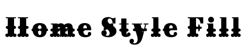 Home Style Fill Font Image
