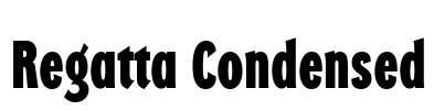 Regatta Condensed Font Image