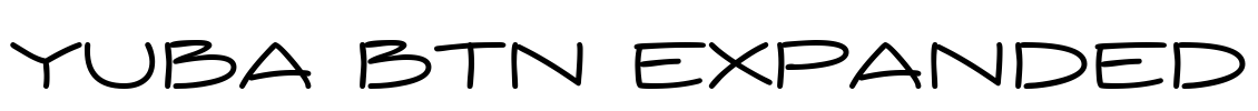 Yuba BTN Expanded Font Image