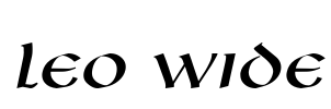 Leo Wide Font Image