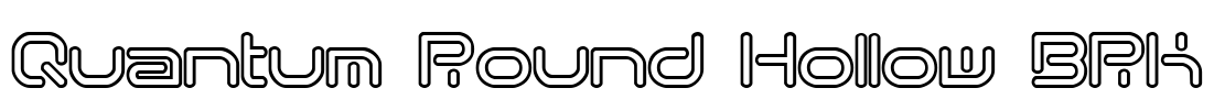 Quantum Round Hollow BRK Font Image