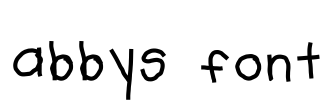 abbys font