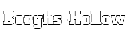 Borghs-Hollow Font Image
