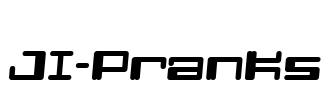 JI-Pranks Font Image
