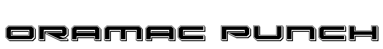 Oramac Punch Font Image
