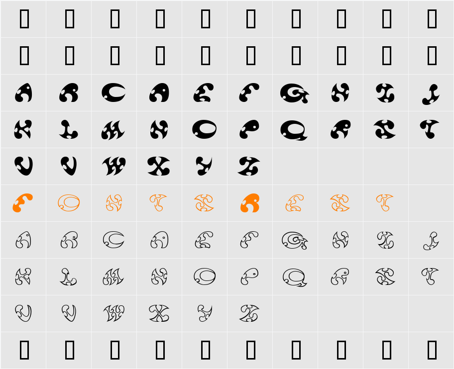 13_Dokusan Character Map