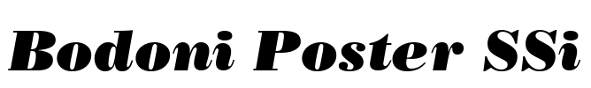 Bodoni Poster SSi