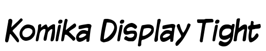 Komika Display Tight Font Image