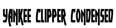 Yankee Clipper Condensed Font Image