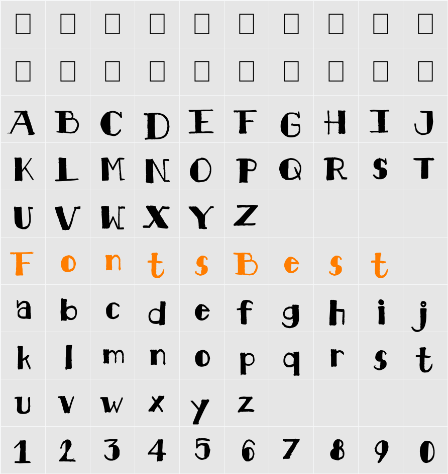 kkhawsn.kdf Character Map