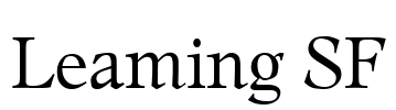 Leaming SF Font Image