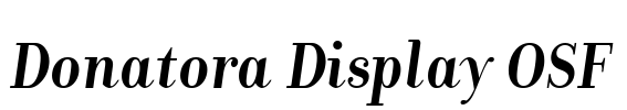 Donatora Display OSF Font Image