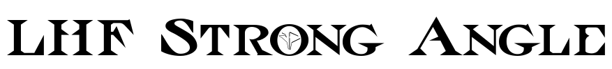 LHF Strong Angle Font Image