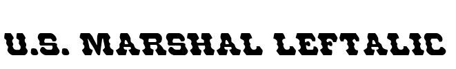 U.S. Marshal Leftalic Font Image