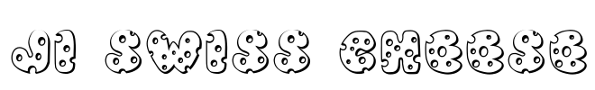 JI Swiss Cheese Font Image