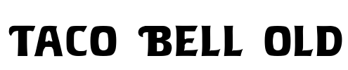 Taco Bell Old Font Image