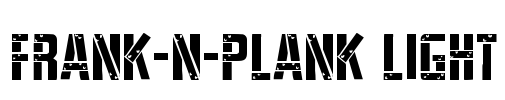 Frank-n-Plank Light Font Image
