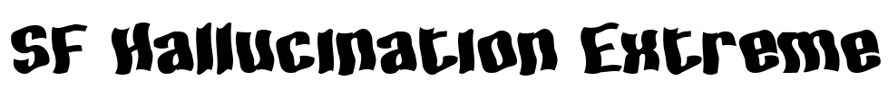 SF Hallucination Extreme Font Image