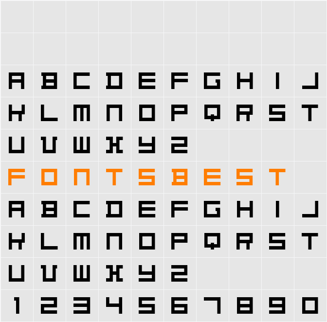 Konstructiv Character Map