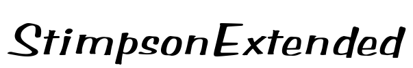 StimpsonExtended Font Image