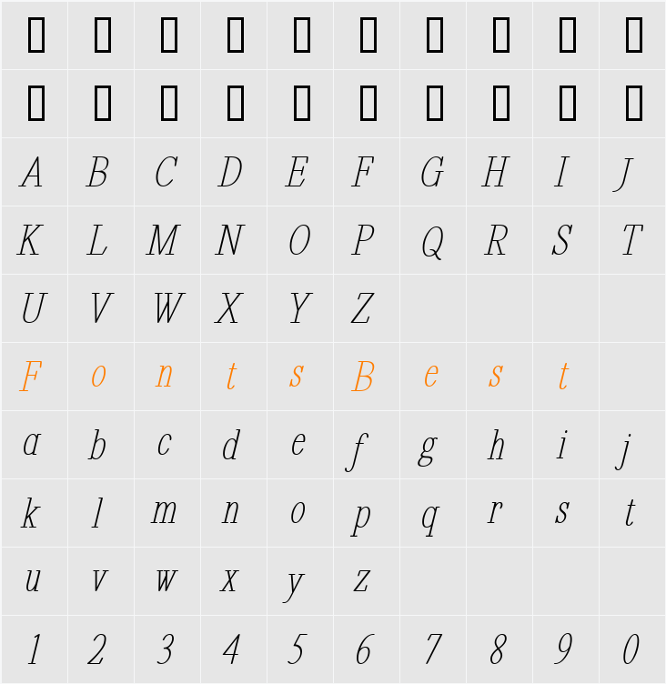 Revelation BTN Cond Character Map