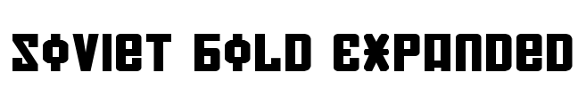 Soviet Bold Expanded Font Image