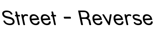 Street - Reverse Font Image