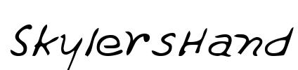 SkylersHand Font Image