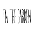 In The Garden Font Image