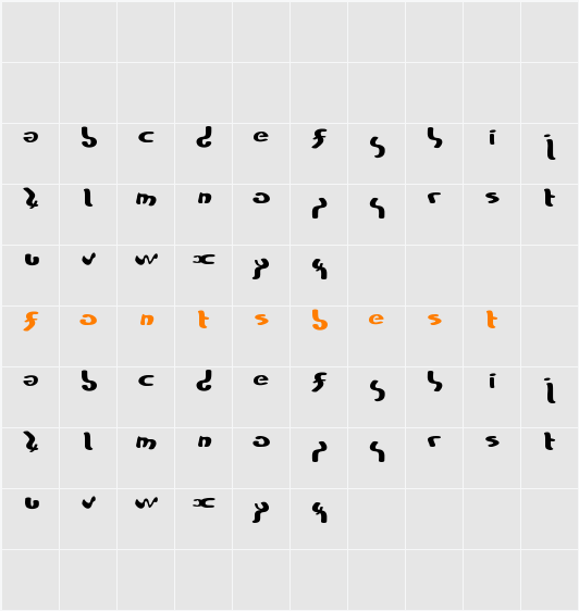 ZyxTof Character Map
