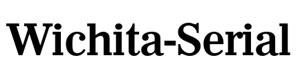 Wichita-Serial Font Image