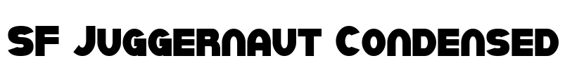 SF Juggernaut Condensed Font Image