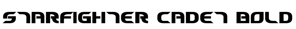 Starfighter Cadet Bold Font Image