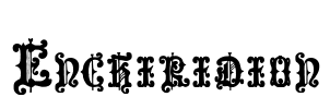 Enchiridion Font Image