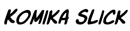Komika Slick Font Image