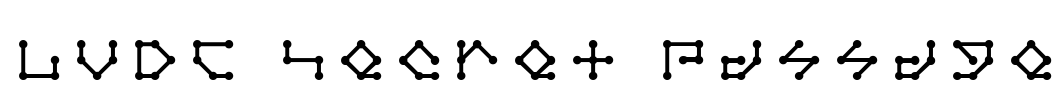 LVDC Secret Passage Font Image