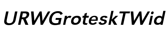 URWGroteskTWid Font Image