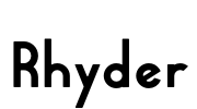 Rhyder Font Image