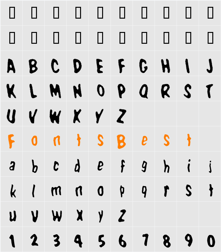 WBX_Domin8 Character Map