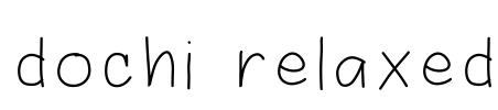 dochi relaxed Font Image