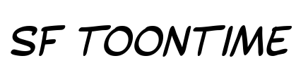 SF Toontime Font Image