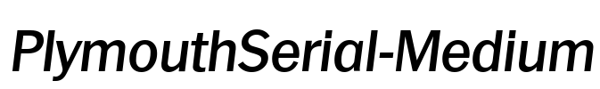 PlymouthSerial-Medium
