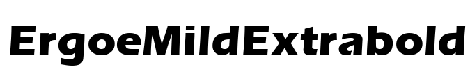 ErgoeMildExtrabold Font Image