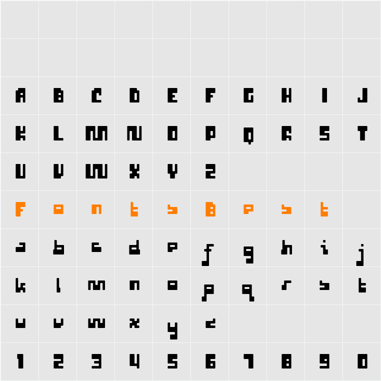 P22 Cusp Round Character Map