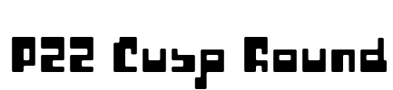 P22 Cusp Round Font Image