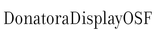 DonatoraDisplayOSF Font Image